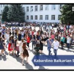 International students in the campus of Kabardino Balkarian State University, Russia