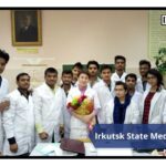 Batch of indian students in Irkutsk State Medical University, Russia